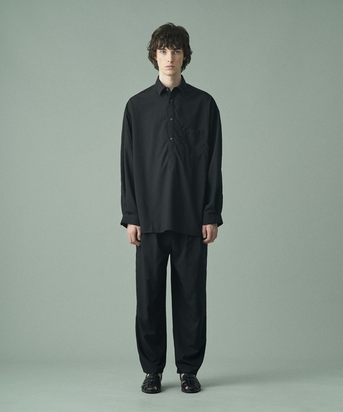 「Juha」 長袖シャツ 4 ブラック メンズ_画像6