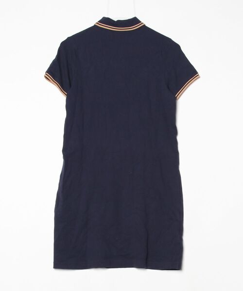 FRED PERRY フレッドペリー　 半袖ワンピース　ネイビーストライプ FRED PERRY（フレッドペリー） 半袖ワンピース 8 ネイビー レディース