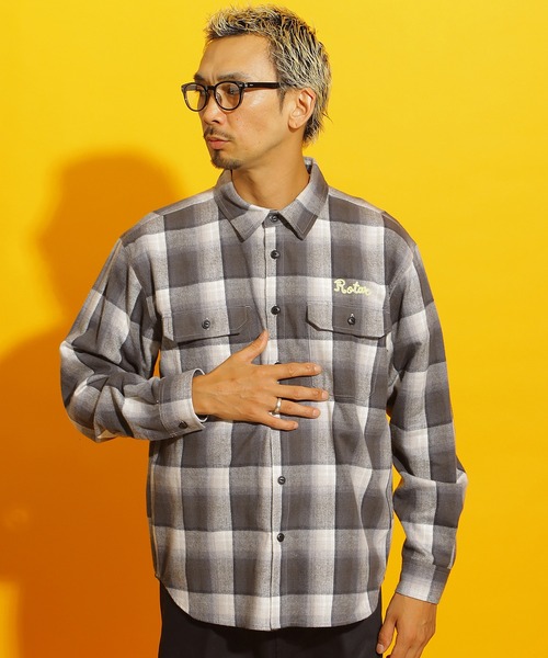 ROTAR（ローター） シャツ Shaggy Ombre Work Shirt メンズ レディース