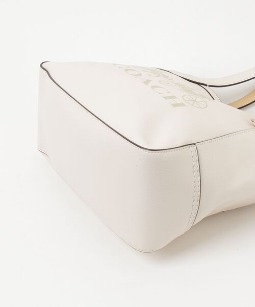 COACH 【美品】ベージュ ホワイト トート ショルダーバッグ COACH（コーチ） トートバッグ - ベージュ レディース : ZOZOTOWN