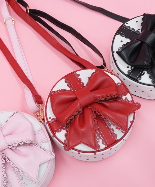 Chalmiere（シャルミエール） ショルダーバッグ バッグ ドットリボン