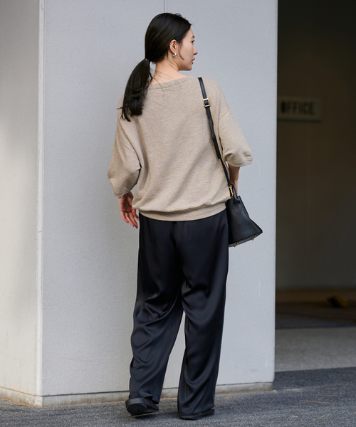 FRAMeWORK（フレームワーク） tシャツ 「追加」LINEN TERRY LOOSEプル