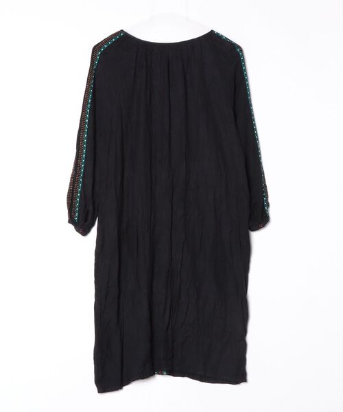 「Antik Batik」 7分袖ワンピース X-SMALL ブラック レディース_画像2