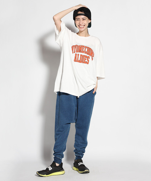 「ALDIES」 イージーパンツ SMALL ネイビー メンズ_画像9