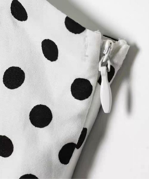 LA POMME petit（ラポミ・プチ） ワンピース French Square Collar Dot