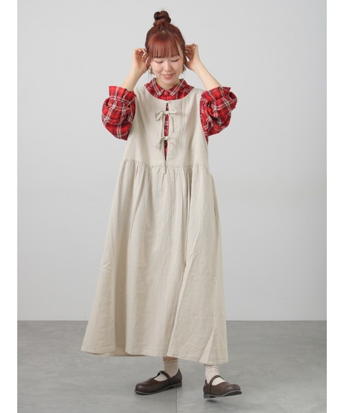 Samansa Mos2（サマンサモスモス） チュニック 「Cross×Linen