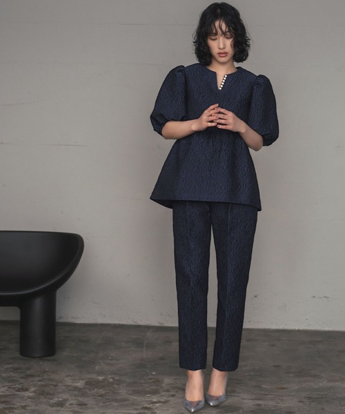 「GIRL」 セットアップ 2L ネイビー レディース_画像4