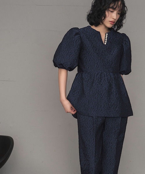 「GIRL」 セットアップ 2L ネイビー レディース_画像6
