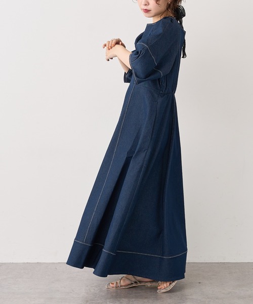 natural couture ワンピース ランタンスリーブワンピース : ZOZOTOWN