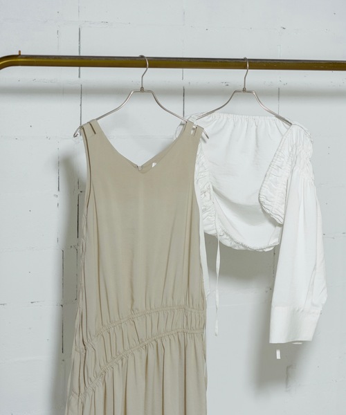 ANOGH（アノフ） ワンピース BOLERO SET GATHER DRESS : ZOZOTOWN 