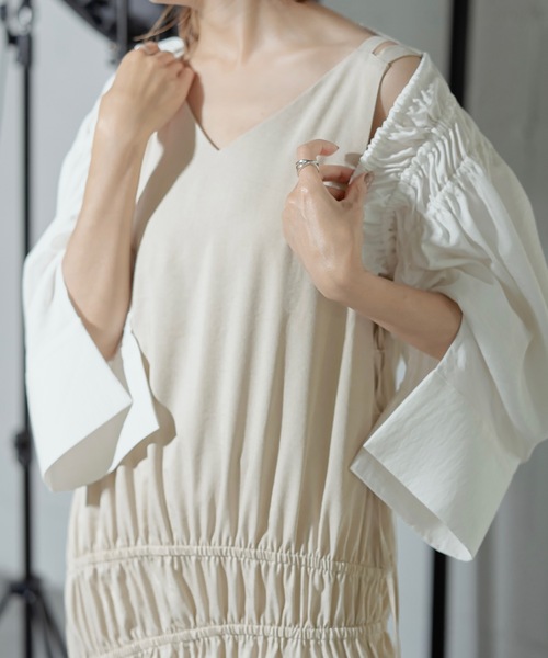 (美品)ANOGH メッシュワンピース anogh メッシュワンピースホワイト