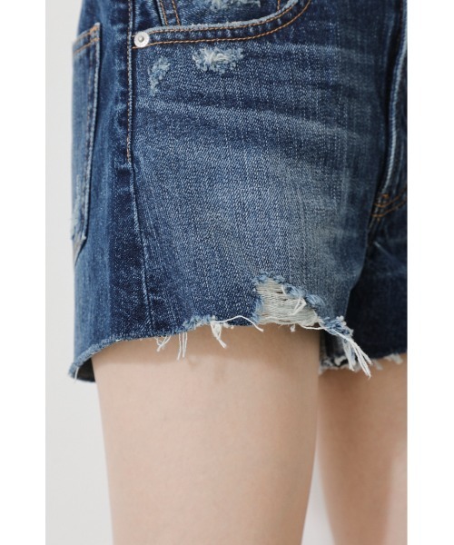 デニムブルー カットオフショートパンツ カットオフデニムショートパンツ | adamsJUGGLER（アダムス