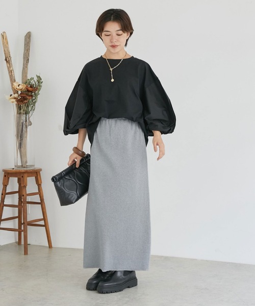 tシャツ 布帛ドッキングプルオーバー レディース le.coeur blanc tシャツ 布帛ドッキングプルオーバー レディース
