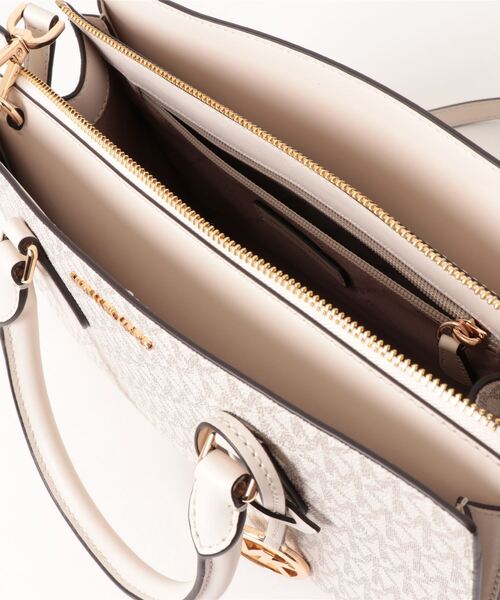 最終値引き　新品未使用　Michael Kors MK ハンドバッグ ベージュ 公式アウトレット】SHEILA センタージップ サッチェル スモール