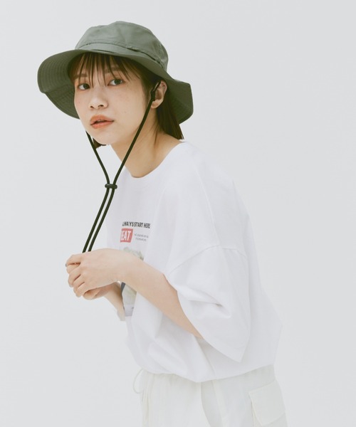 ネネット　にゃー　サファリハット flaner 帽子 ハット Safari hat / サファリハット レディース
