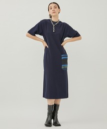 TOGA ワンピース TOGA TOO/トーガトゥ】Velor jersey dress：ワンピース