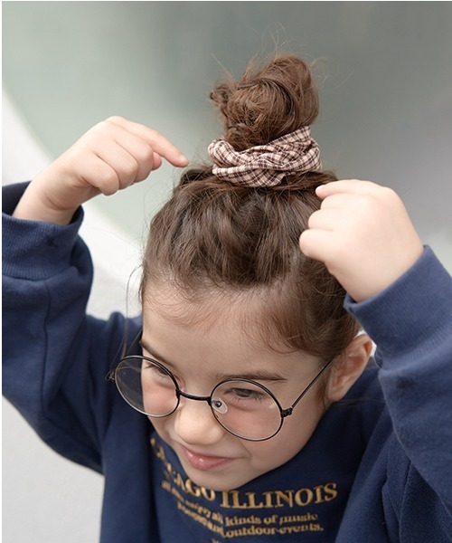 BURBERRY バーバリー シュシュ 髪留め チェック柄 紙タグ付き くまタグ