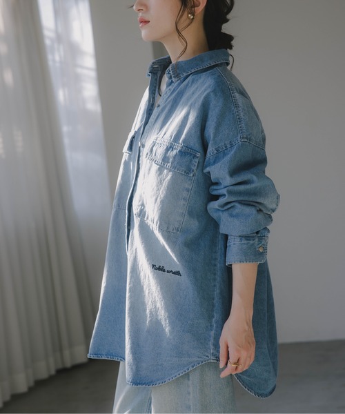 210nouve（トゥージュヌーヴ） ブラウス シャツ デニム オーバーサイズ