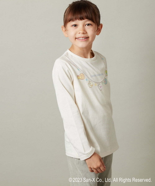 a.v.v tシャツ 「100-140」「すみっコぐらし」ネックレス風長袖