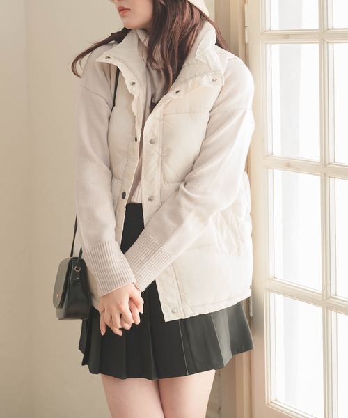 ベスト ジレ ダウンライクベスト レディース Cham. ベスト ジレ ダウンライクベスト レディース : ZOZOTOWN