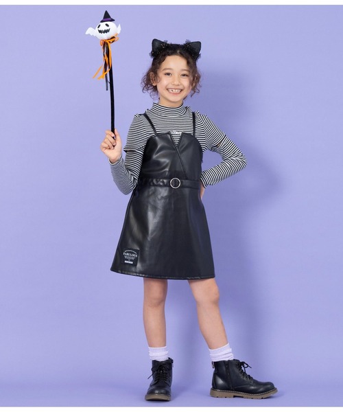 ANAP kids（アナップキッズ） ジャンパースカート ベルト風ジャンパー