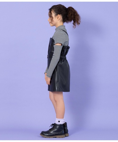 Apolina kidsジャンバースカート 2-3y WOLF&RITA】 CARMEN VELVET LIME Dress 【2歳, 4歳,6歳