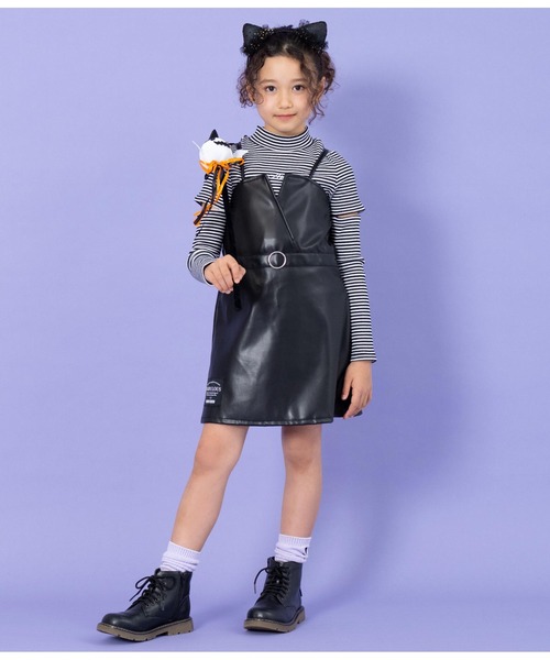 ANAP kids（アナップキッズ） ジャンパースカート ベルト風ジャンパー