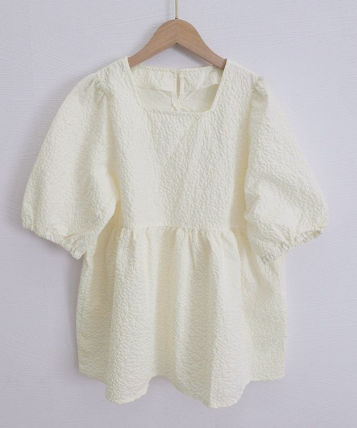 miniministore（ミニミニストア） ブラウス シャツ 半袖 ペプラム