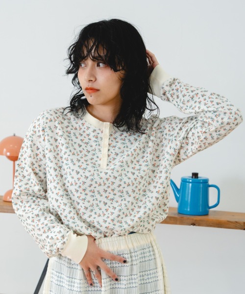 eLur tシャツ 「eLur」フラワーサーマルロンT レディース