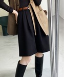 スラックス パンツ ゆるっと上品。大人映えする...の詳細画像1