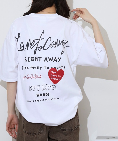 FUNALIVE tシャツ オーバーサイズ ポケ付き刺繍＆バックプリント