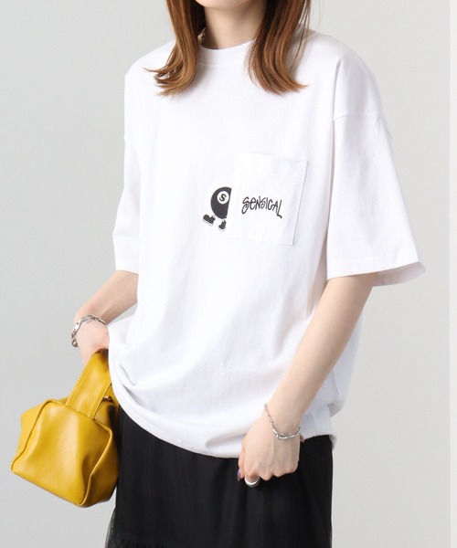FUNALIVE（ファンアライブ） tシャツ オーバーサイズ ポケ付き刺繍