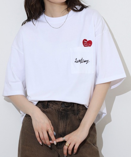 FUNALIVE（ファンアライブ） tシャツ オーバーサイズ ポケ付き刺繍
