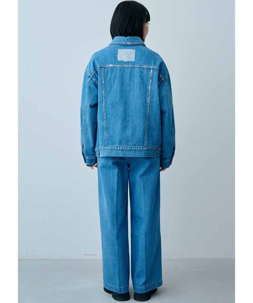   Jeans デニムジャケット　M MEDE19F（メデジュウキュウ） デニムジャケット gジャン 箔プリントの