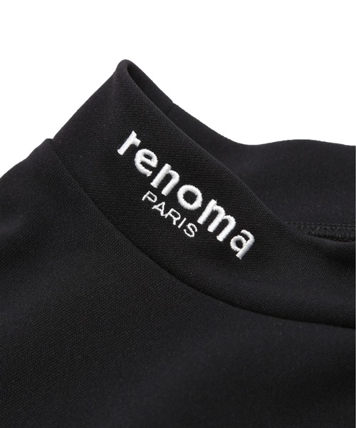 renoma PARIS - 新品【renoma】ロゴ　半袖　モックネック　プルオーバー ブラック　Ｍ 新品【renoma】ロゴ 半袖 モックネック プルオーバー ブラック M