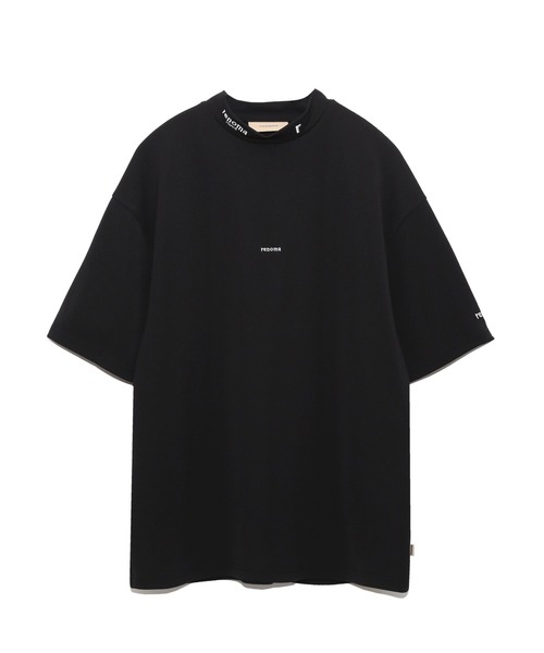 renoma PARIS 黒 モックネックシャツ renoma PARIS tシャツ DRY DOUBLE MOCK NECK S/S メンズ