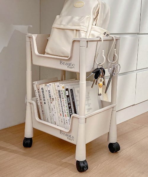 家具 キャスター付き2段ワゴン : ZOZOTOWN Yahoo!店 - 通販