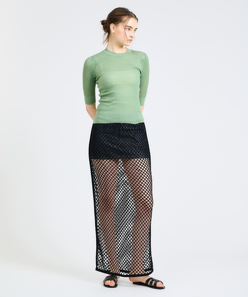 ニット セーター 「WEB限定」ESTNATION / シアークルーネックニット レディース ESTNATION ニット セーター 「WEB限定」ESTNATION / シアー