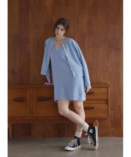 COEL（コエル） ワンピース Vネックラメニットワンピース : ZOZOTOWN