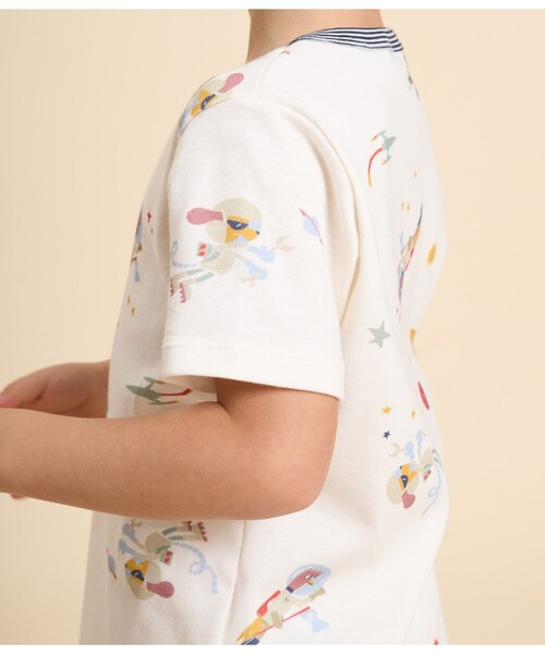 PETIT BATEAU（プチバトー） パジャマ 半袖長ズボンパジャマ キッズ