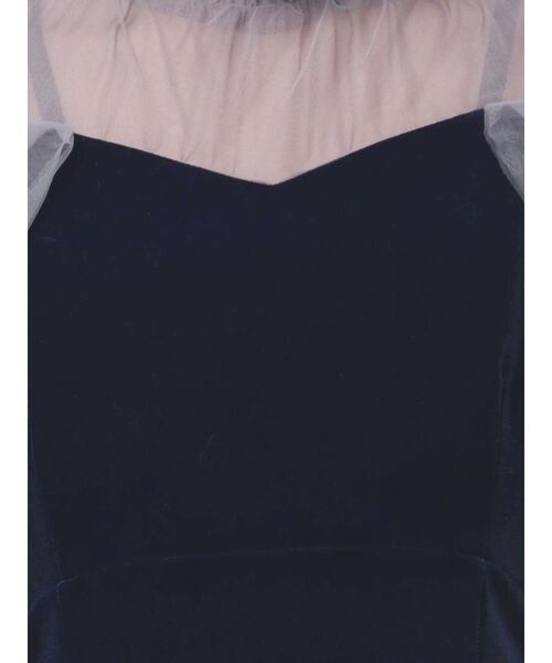 dazzlin（ダズリン） ドレス シアーベールセミフレアワンピース