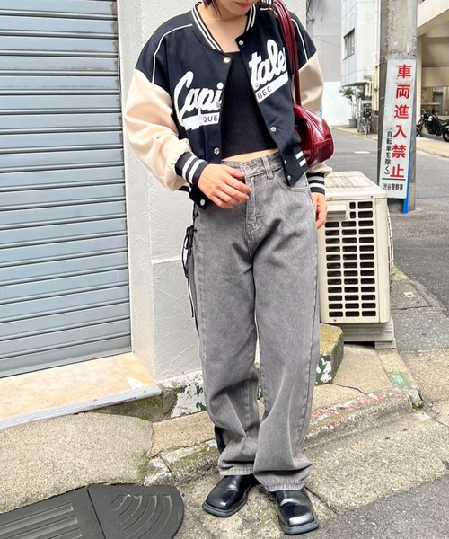 スタジャン バイカラーレタリングスタジャン レディース | ブランド登録なし | 10