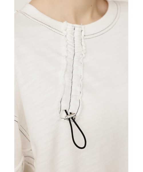 トレーナー スウェット ドローストリングスウェットトップス レディース SLY トレーナー スウェット DRAWSTRING SW TOPS ドロー