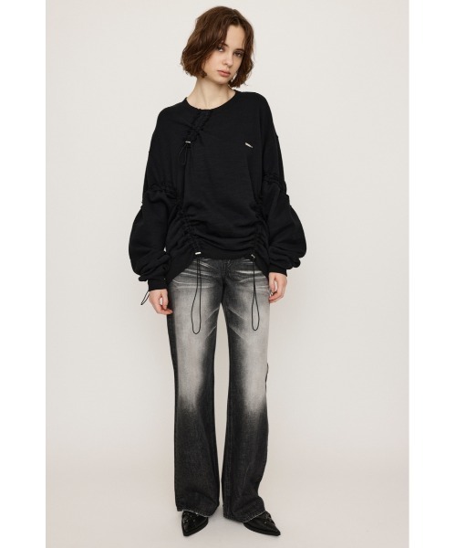 トレーナー スウェット ドローストリングスウェットトップス レディース SLY トレーナー スウェット DRAWSTRING SW TOPS ドロー