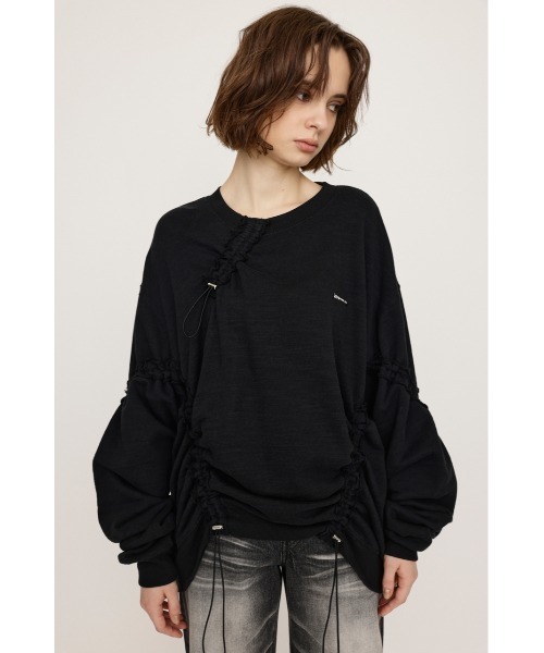 トレーナー スウェット ドローストリングスウェットトップス レディース SLY トレーナー スウェット DRAWSTRING SW TOPS ドロー