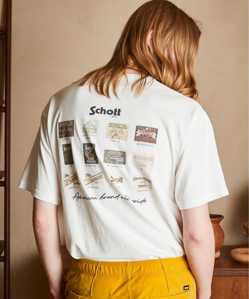 Schott ショット T-SHIRT ARCHIVE TAGアーカイブタグ半袖Tシャツ T-SHIRT ARCHIVE TAG/アーカイブタグ Tシャツ | Schott