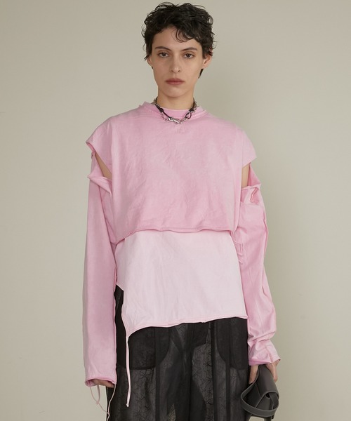 トップス prank.project layered long sleeve TEE PRANK PROJECT tシャツ レイヤードロングスリーブTEE / Layered