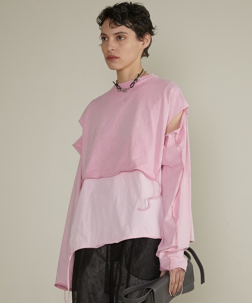 トップス prank.project layered long sleeve TEE PRANK PROJECT tシャツ レイヤードロングスリーブTEE / Layered