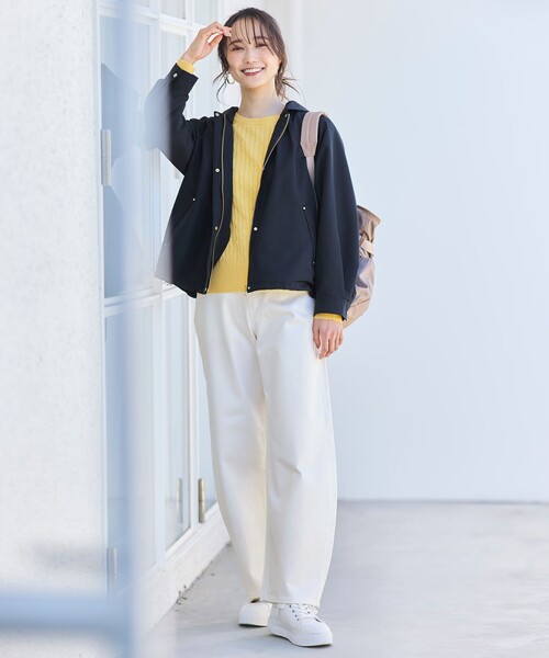 anysis 【撥水・UVカット・花粉ガード】2WAYラグランフーディ ブルゾン any SiS｜【撥水・UVカット・花粉ガード】2WAYラグランフーディ