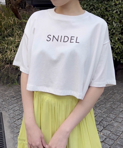 tシャツ SNIDELロゴTシャツ レディース SNIDEL tシャツ SNIDELロゴTシャツ レディース : ZOZOTOWN Yahoo
